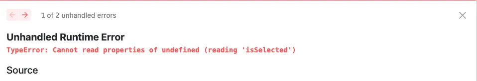로컬 환경 타입 에러