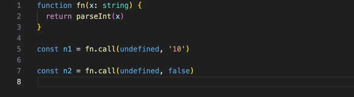 strictBindCallApply false 예시